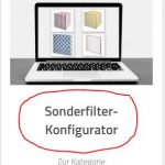 Sonderfilter direkt auslegen und verpreisen?Geht!Auf unserem Luftkontor Filter Shop